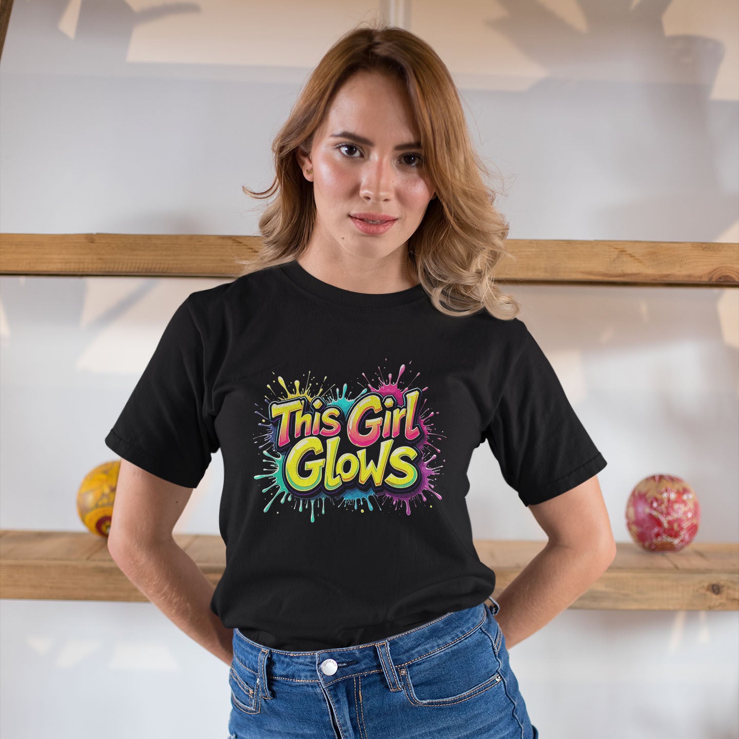 This Girl Glows Short-Sleeve Unisex T-Shirt - souverista
