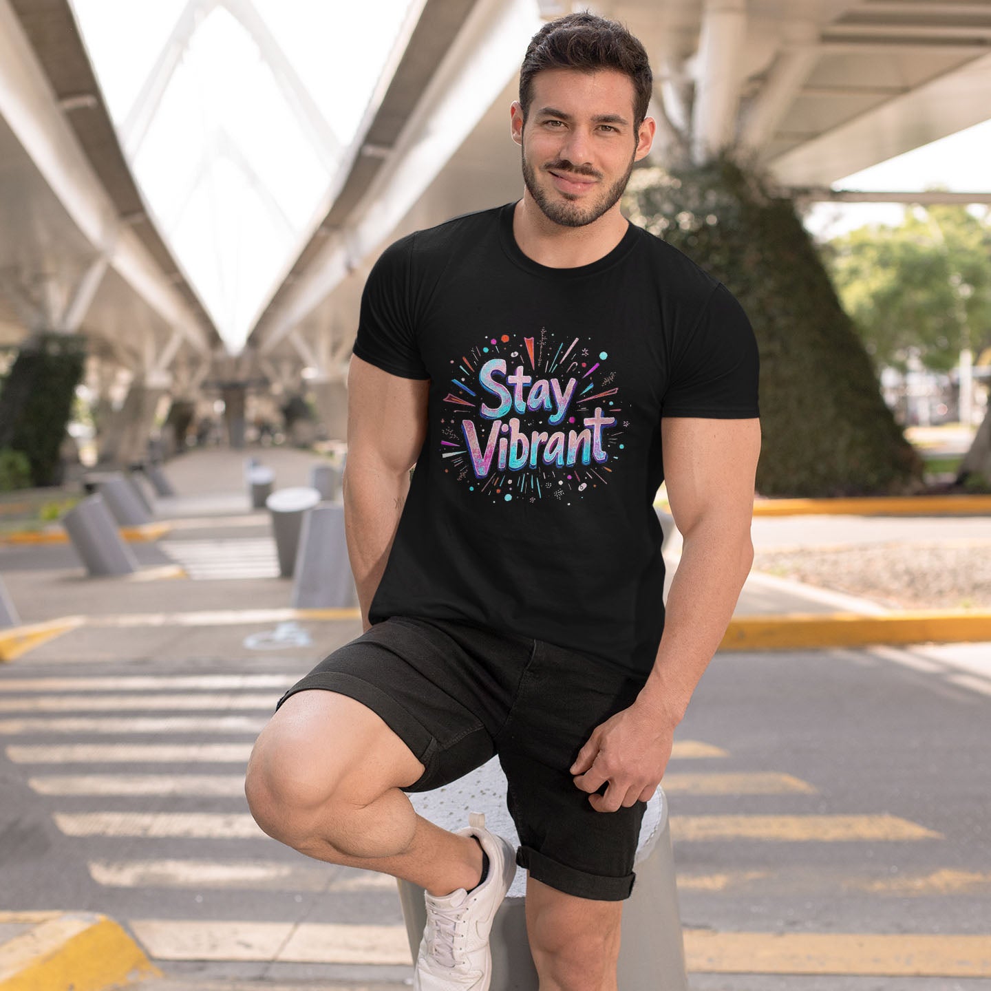 Stay Vibrant Short-Sleeve Unisex T-Shirt - souverista