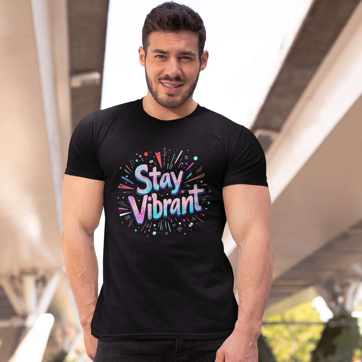 Stay Vibrant Short-Sleeve Unisex T-Shirt - souverista