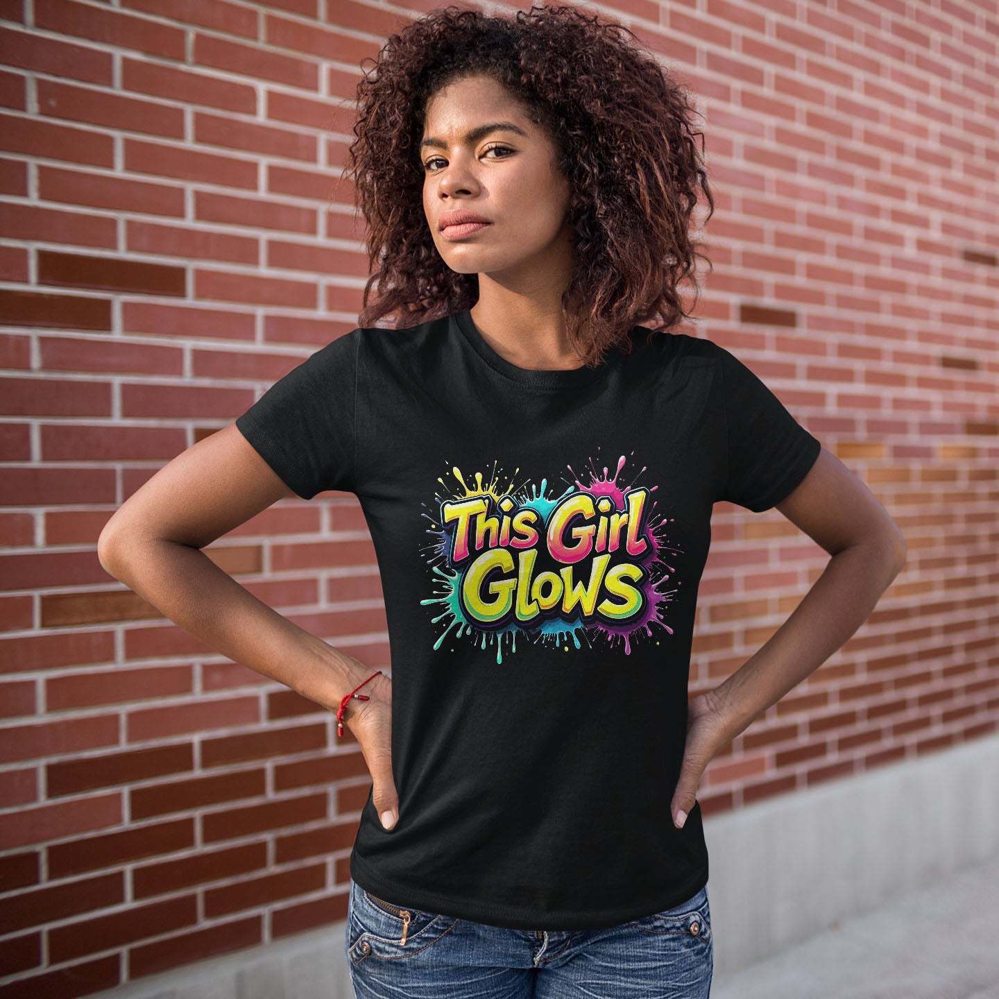 This Girl Glows Short-Sleeve Unisex T-Shirt - souverista