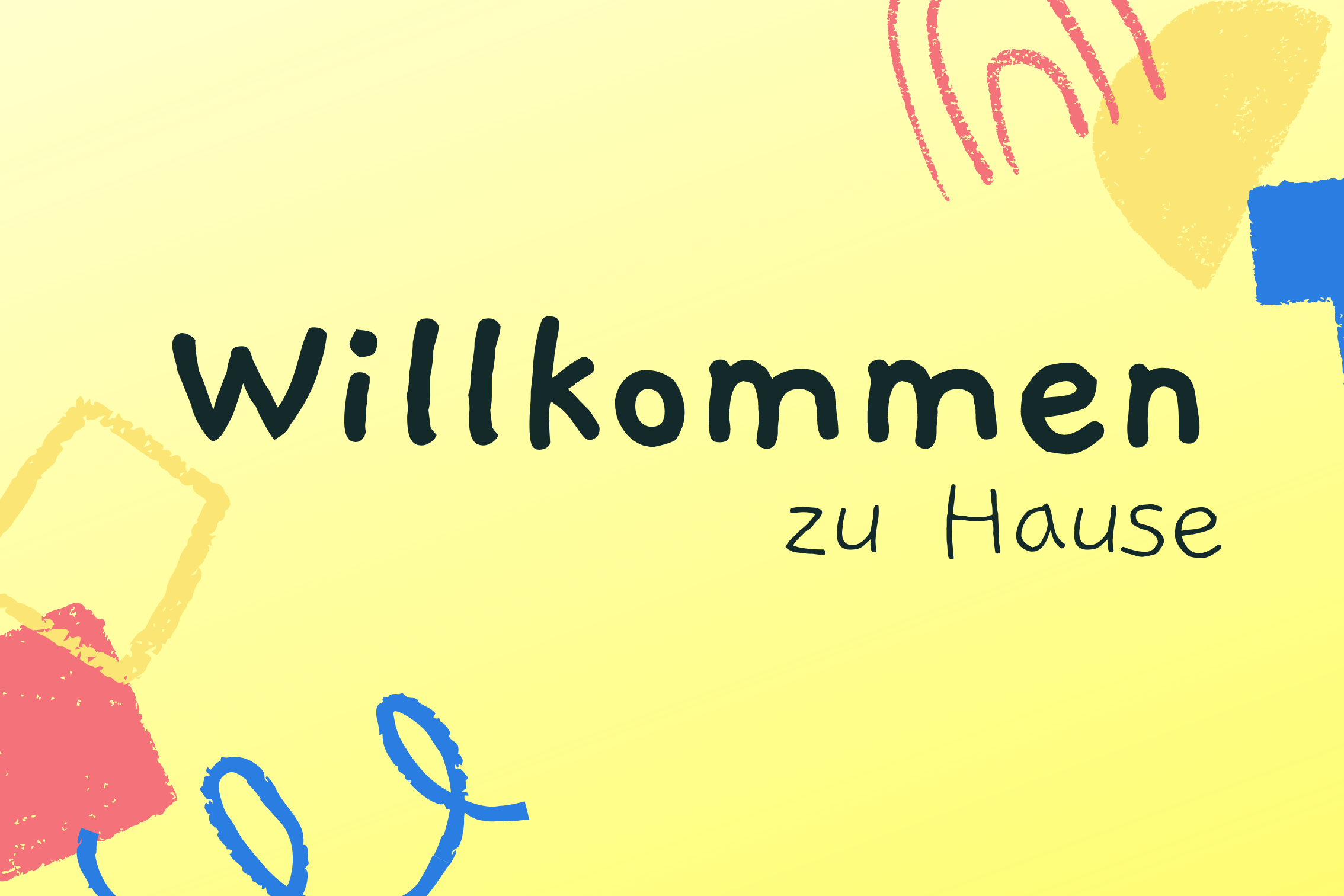 Fußmatte Willkommen zu Hause