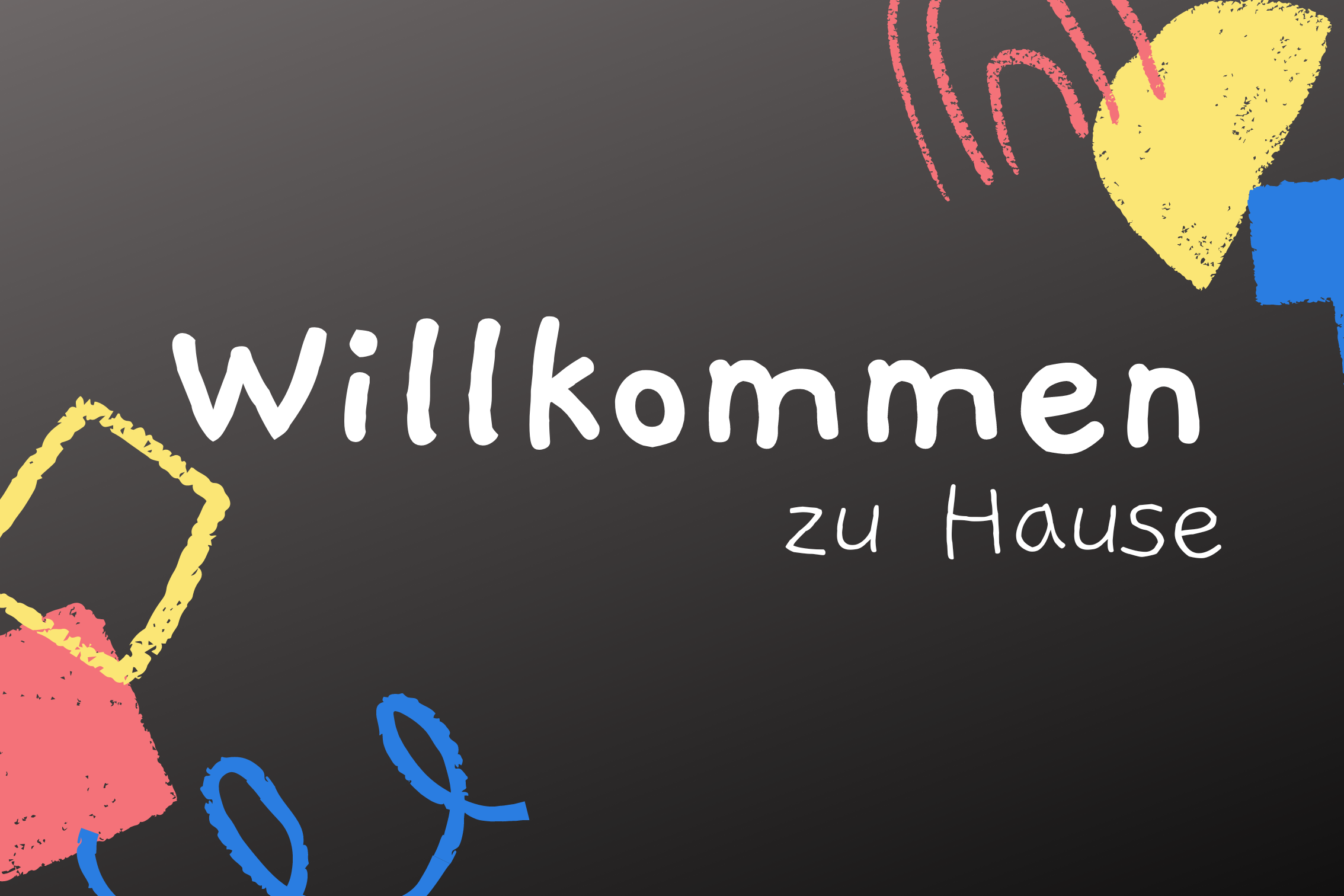 Fußmatte Willkommen zu Hause
