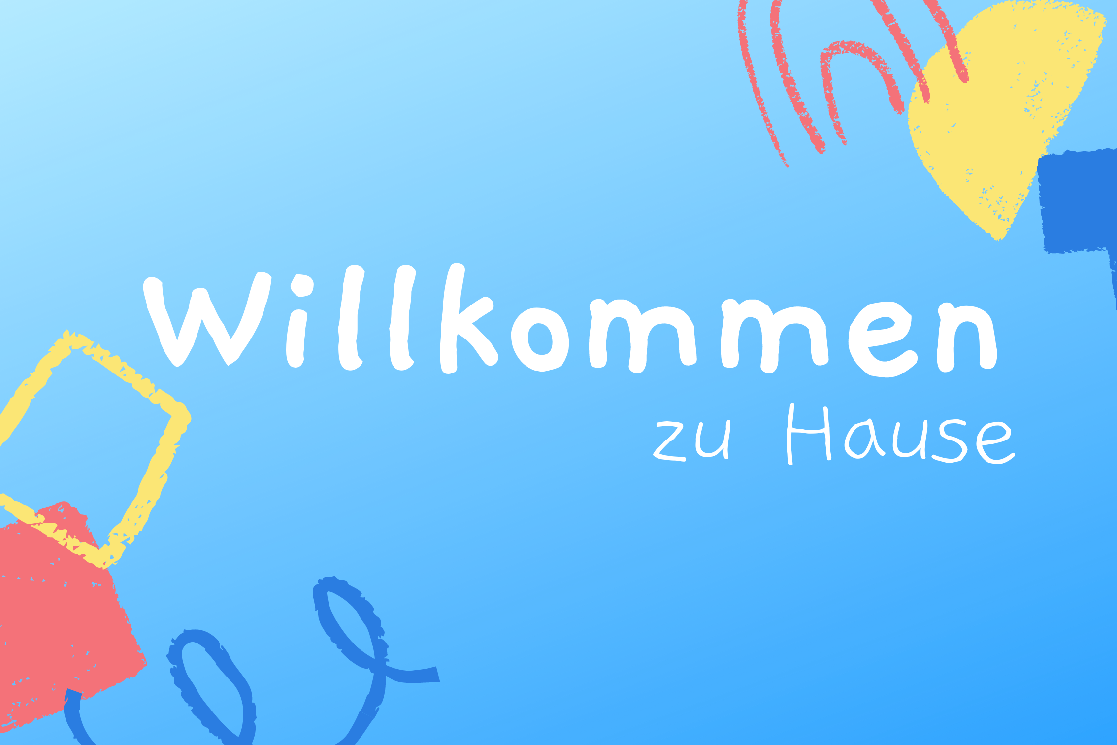 Fußmatte Willkommen zu Hause