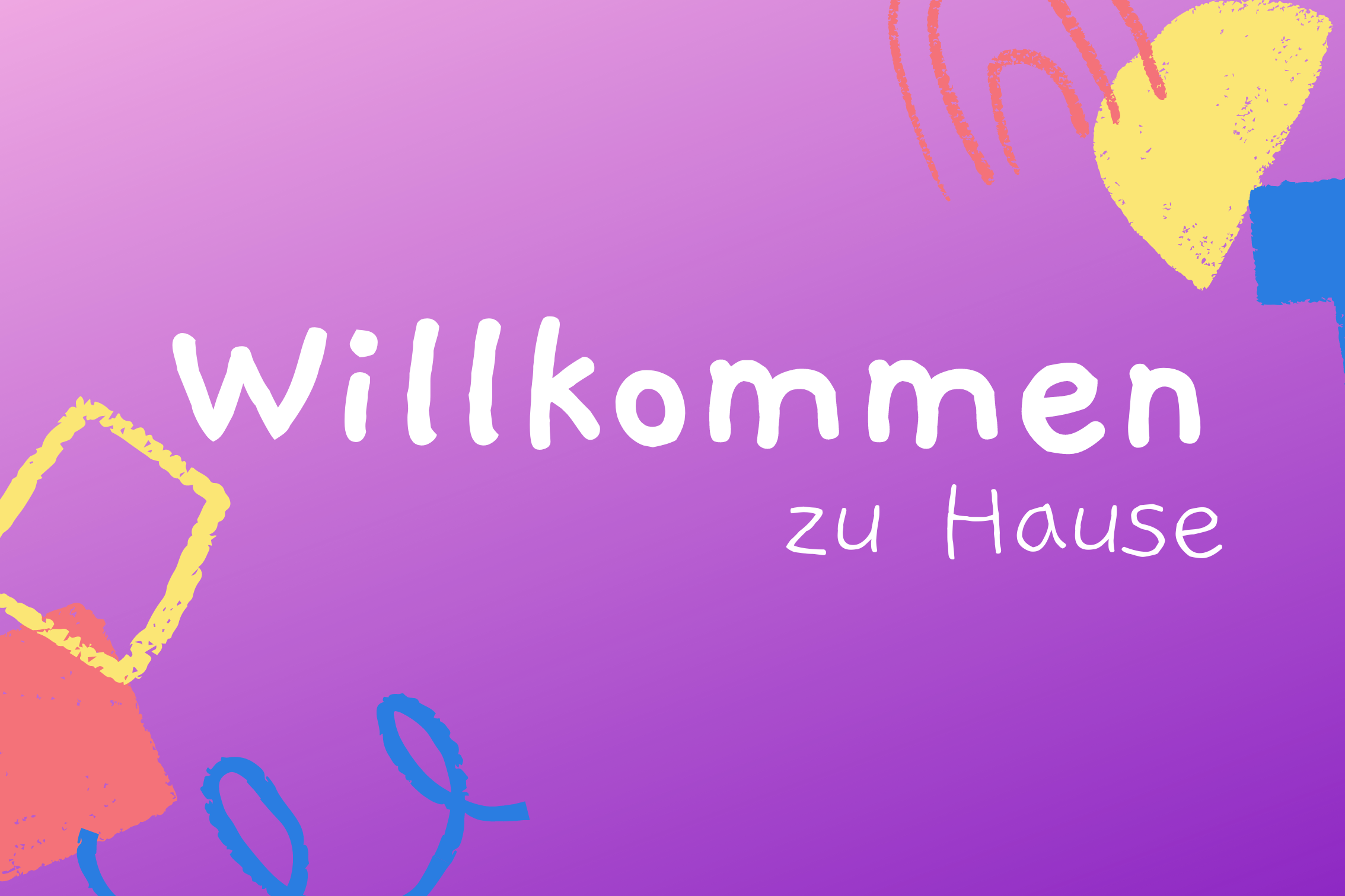 Fußmatte Willkommen zu Hause