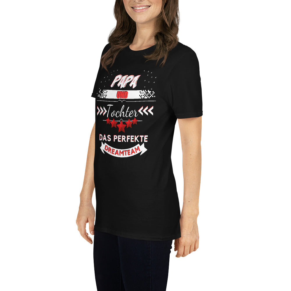 Papa und Tochter - Ein perfektes Dreamteam Unisex-T-Shirt - souverista