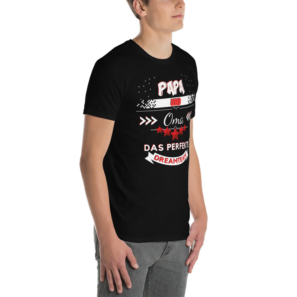Papa und Oma - Ein perfektes Dreamteam Unisex-T-Shirt - souverista