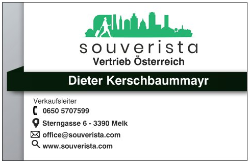 Visitenkarten beidseitig bedruckt - souverista