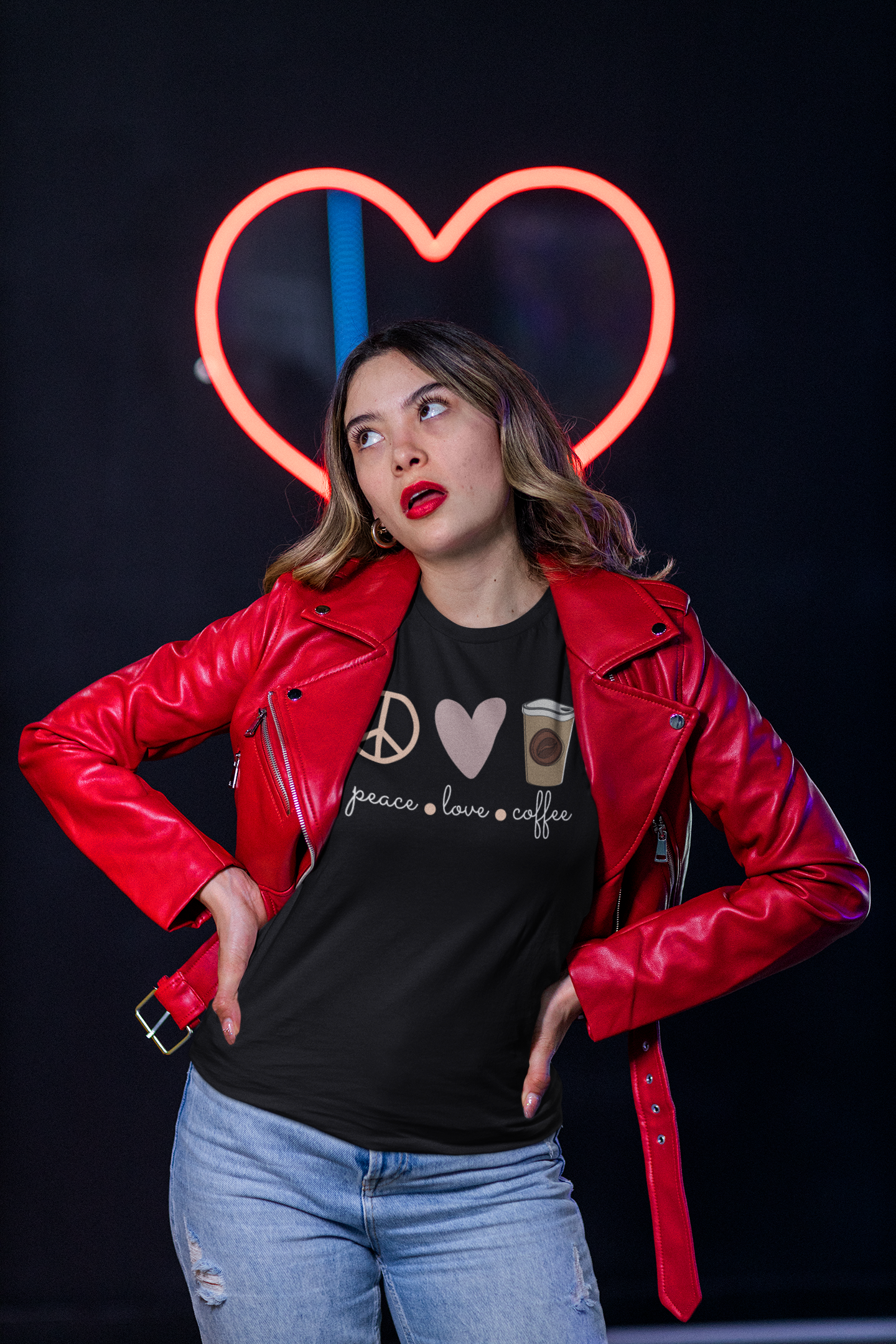 Peace.love.coffee Unisex-T-Shirt