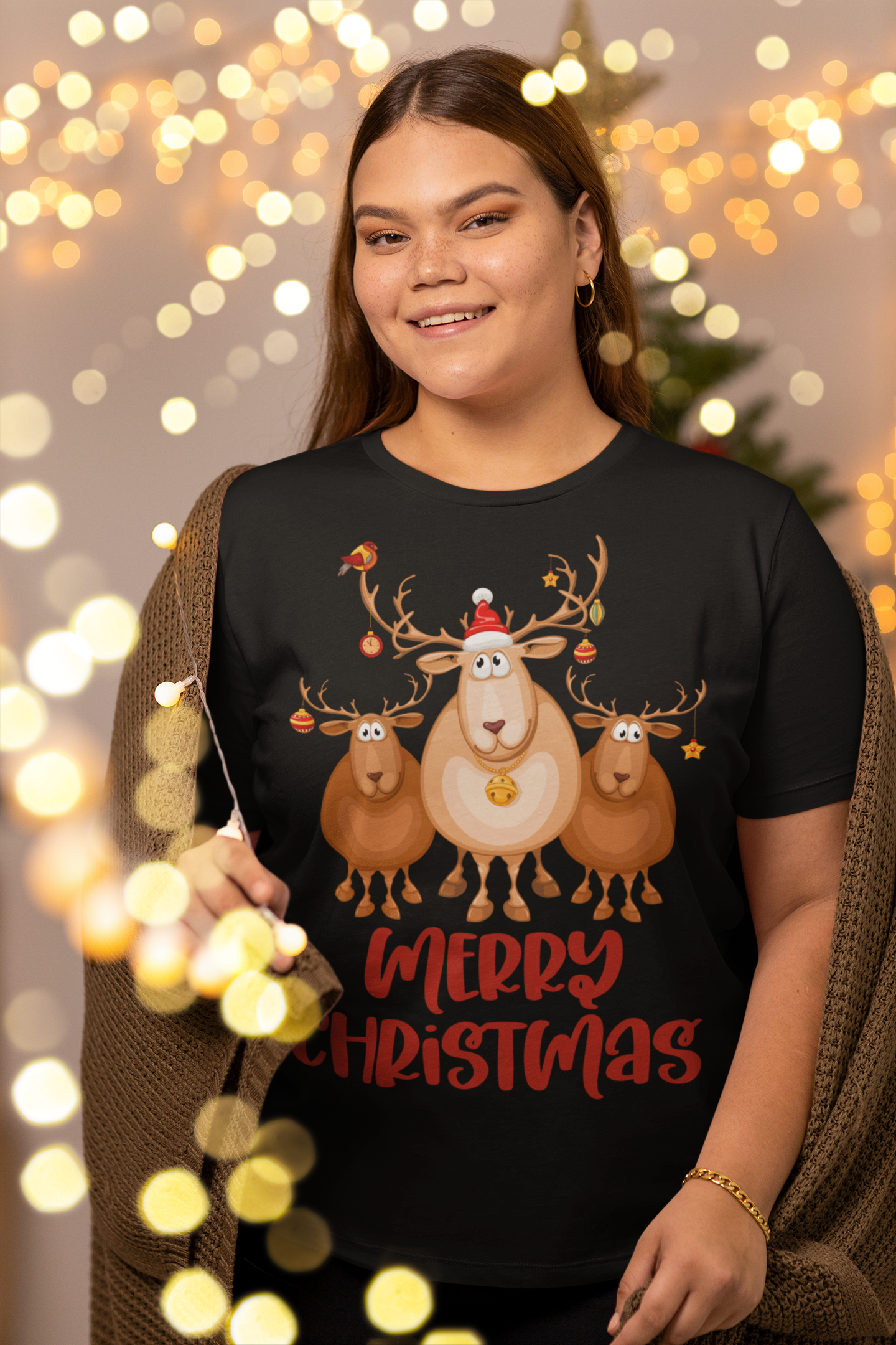 Merry christmas, Weihnachtsmann T-Shirt, Weihnachten Shirt, Geschenk Weihnachten, personalisiertes T-Shirt, Kurzärmeliges Unisex-T-Shirt - souverista