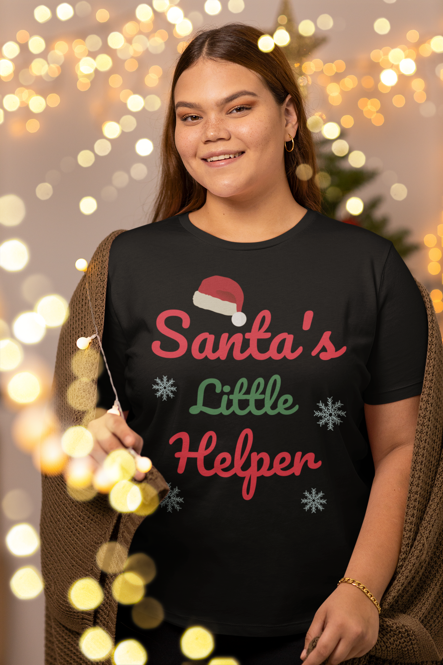 Santas little helper, Weihnachts T-Shirt, Kurzärmeliges Unisex-T-Shirt