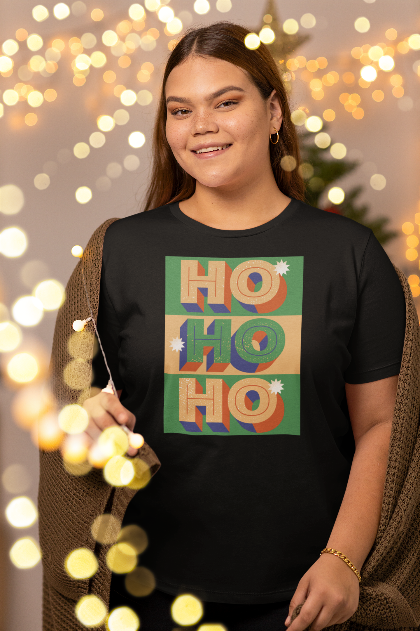 HOHOH, frohe Weihnachten, Kurzärmeliges Unisex-T-Shirt - souverista