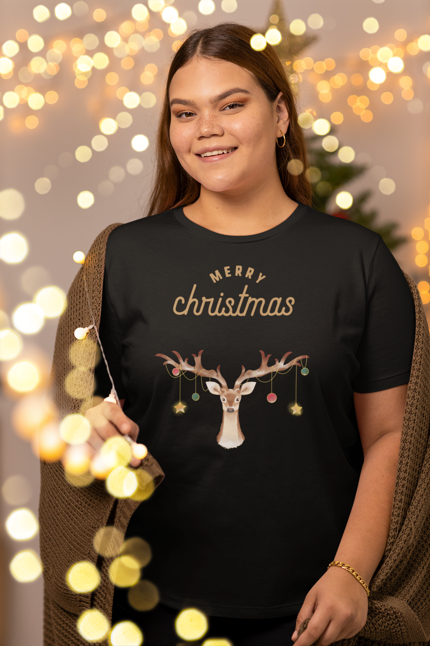 Merry christmas, Kurzärmeliges Unisex-T-Shirt