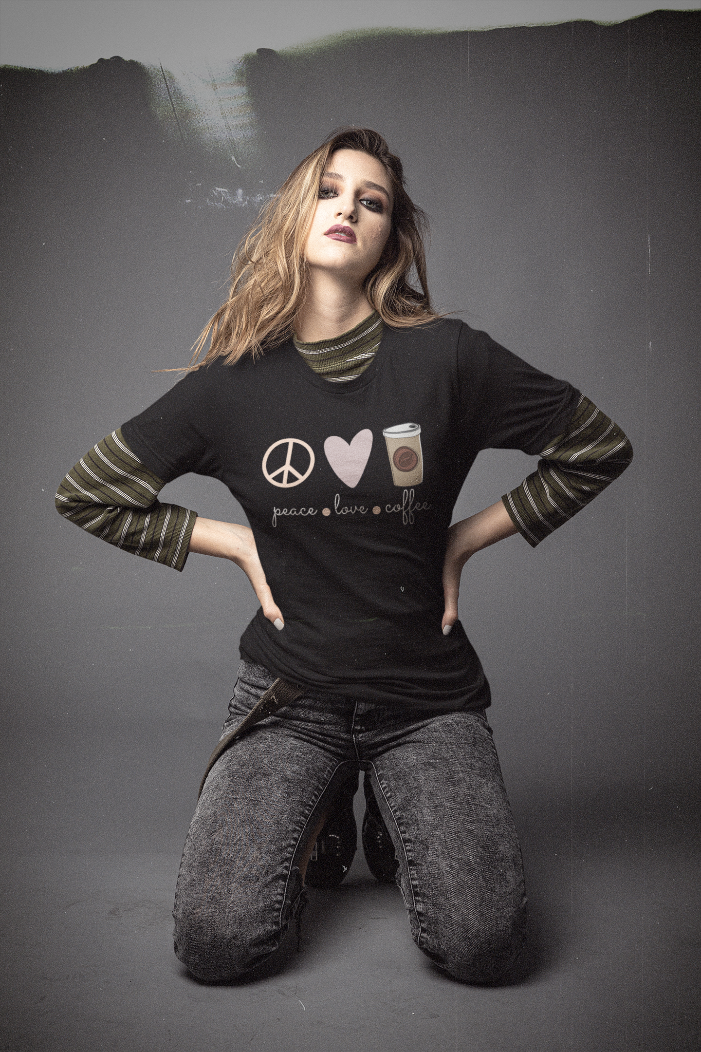 Peace.love.coffee Unisex-T-Shirt