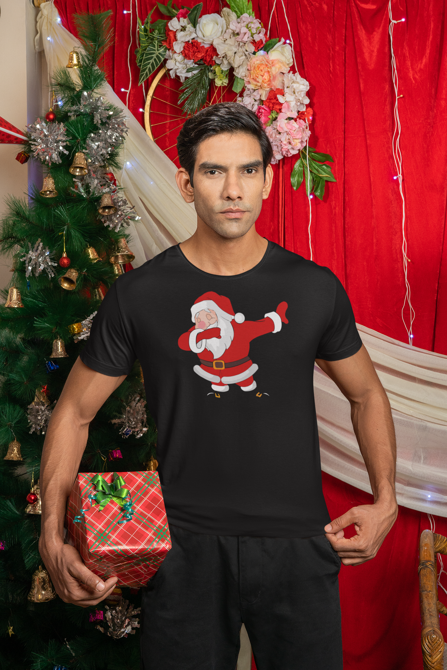 Cool Santa, christmas, holy night, Kurzärmeliges Unisex-T-Shirt