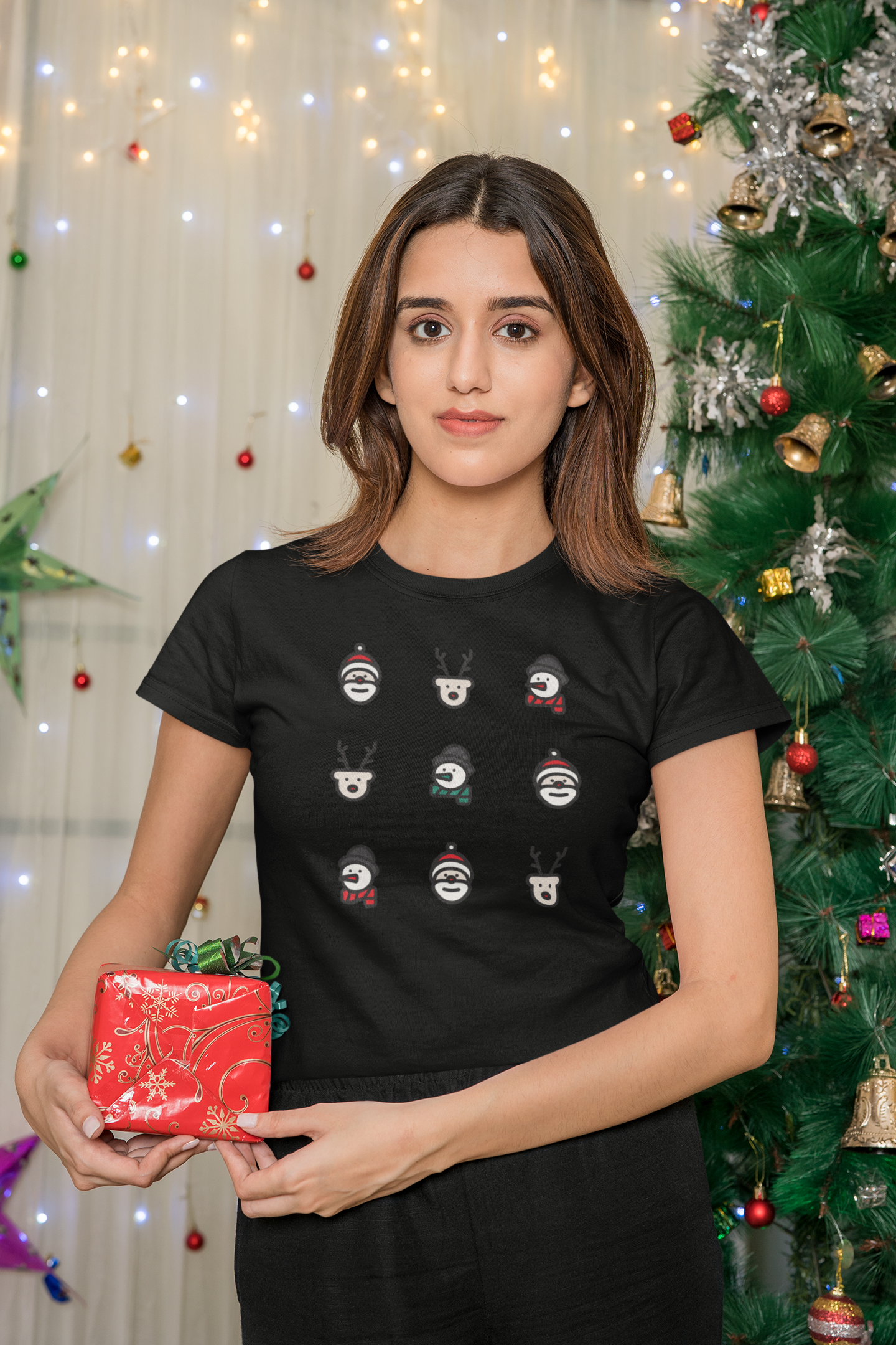 Weihnachtgsfiguren, Kurzärmeliges Unisex-T-Shirt - souverista