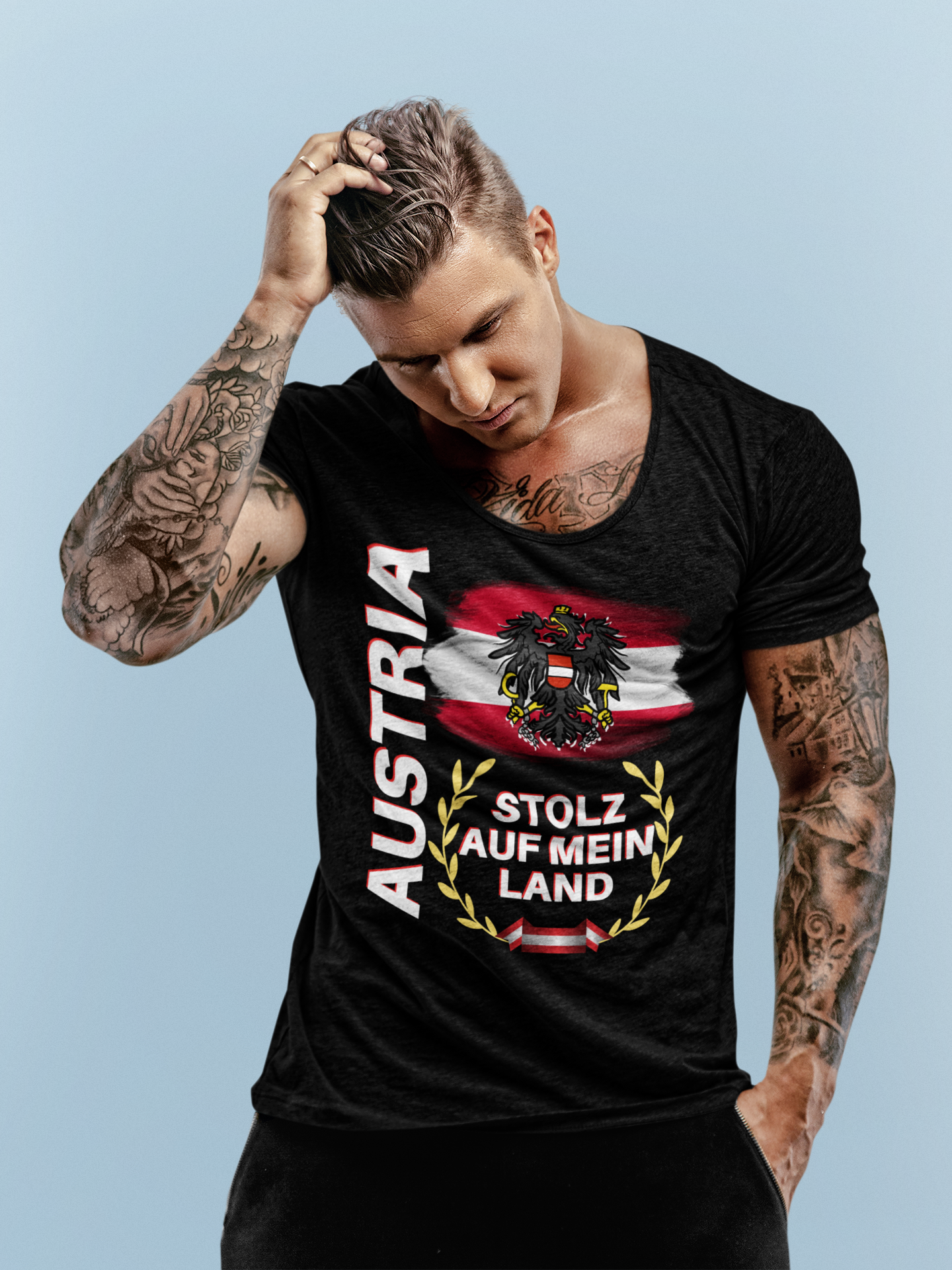 Austria stolz auf mein Land Unisex-T-Shirt - souverista