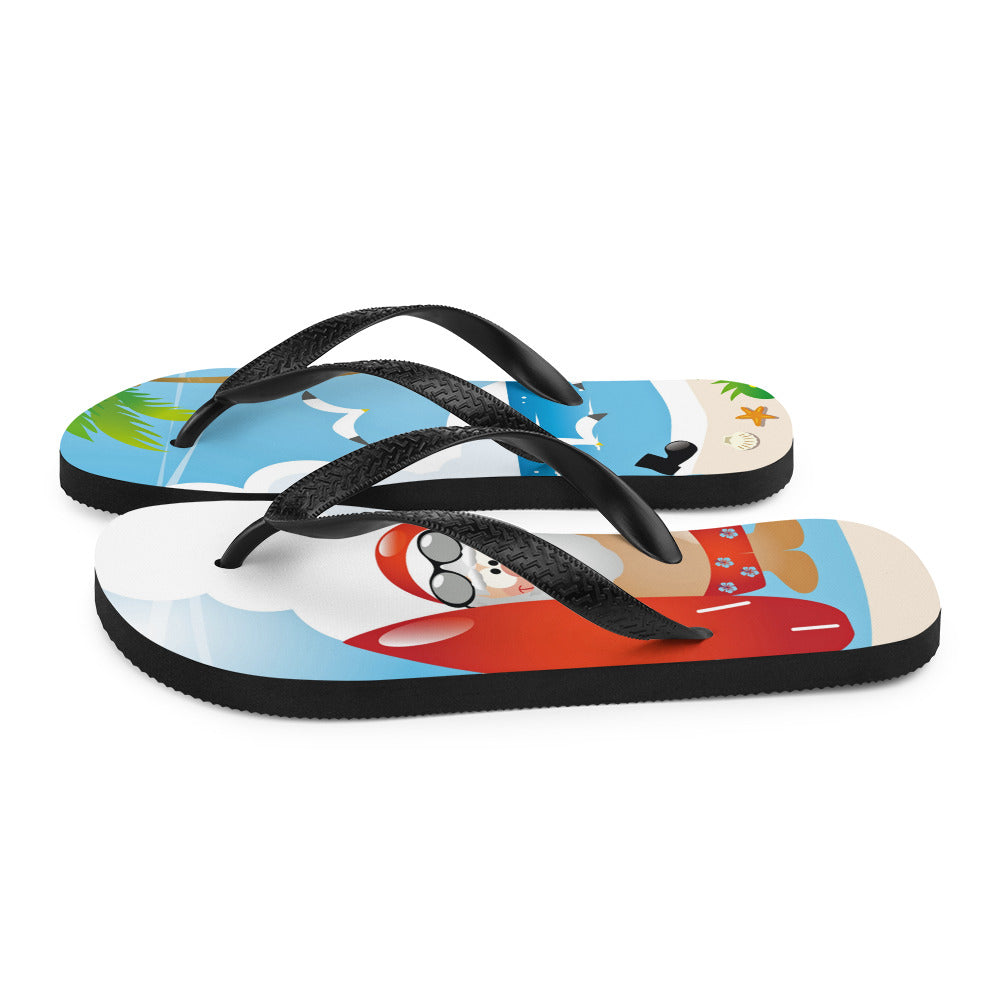 Weihnachtsmann am Strand Flip-Flops