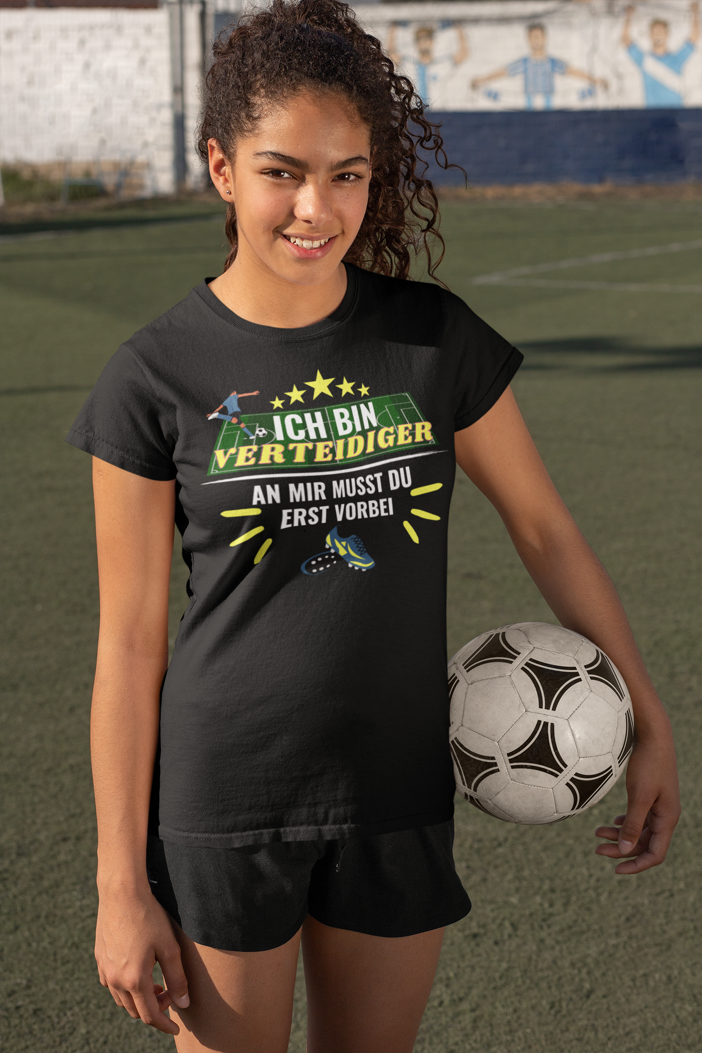 Fußball Verteidiger  Unisex-T-Shirt - souverista