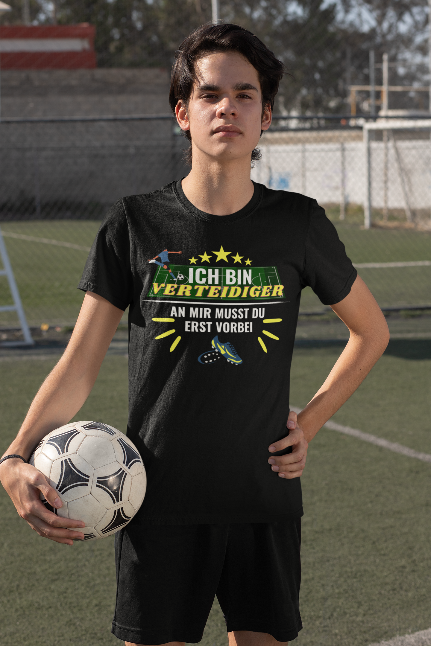 Fußball Verteidiger  Unisex-T-Shirt - souverista