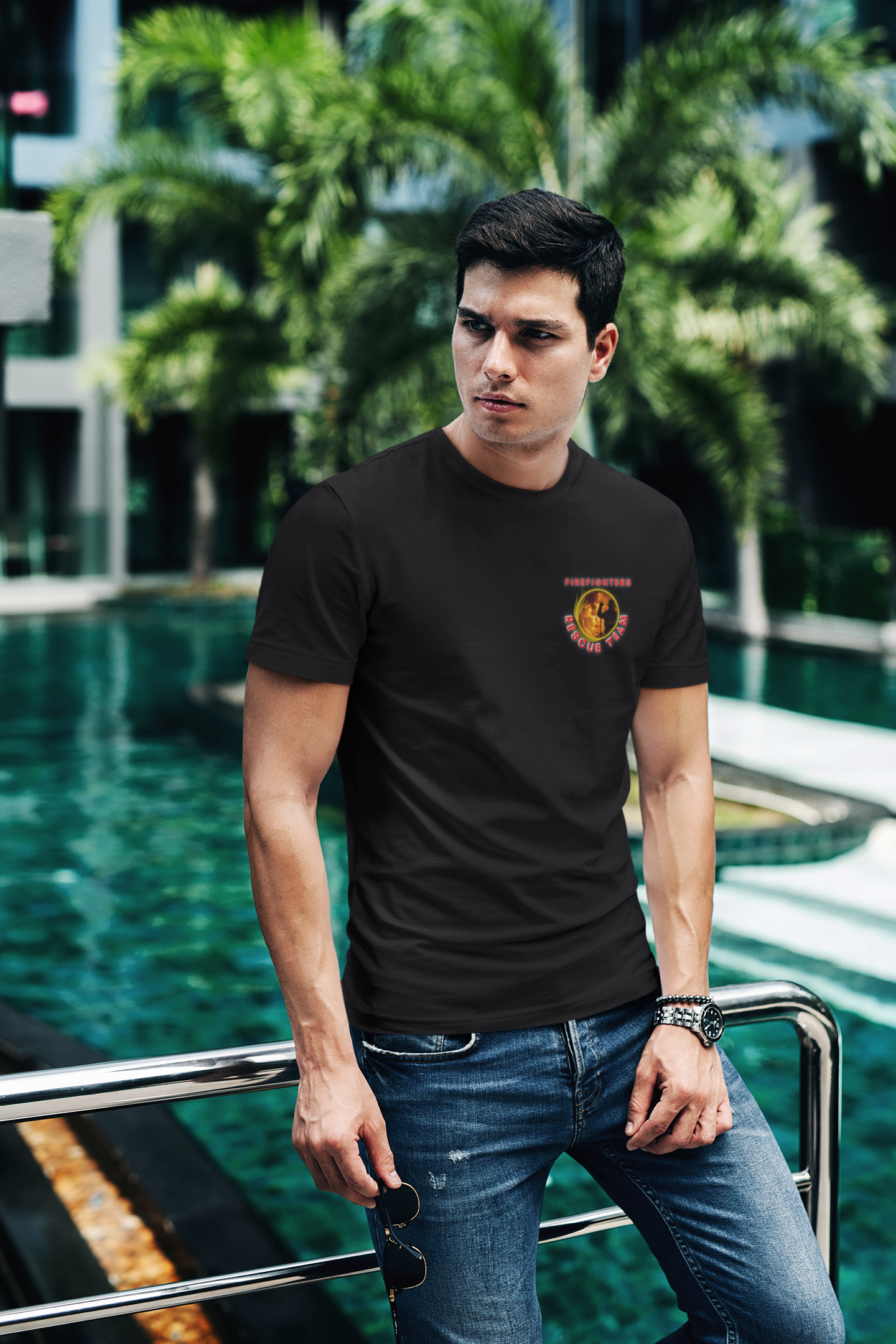 Fire fighters rescue team Unisex-T-Shirt - souverista
