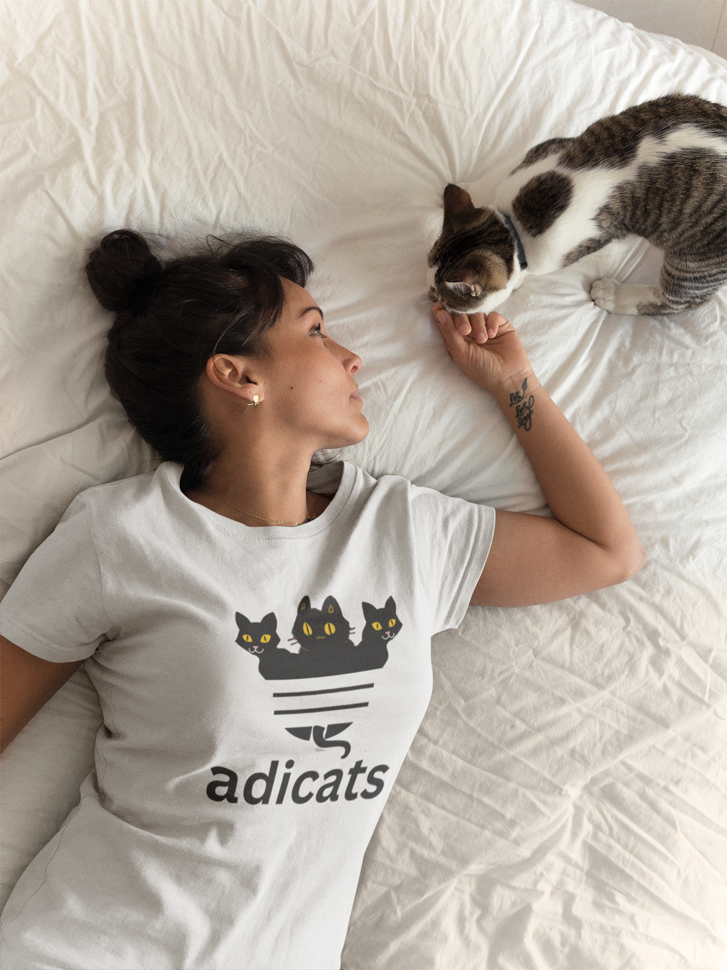 adicats T-Shirt, unisex Katzen T-Shirt - souverista