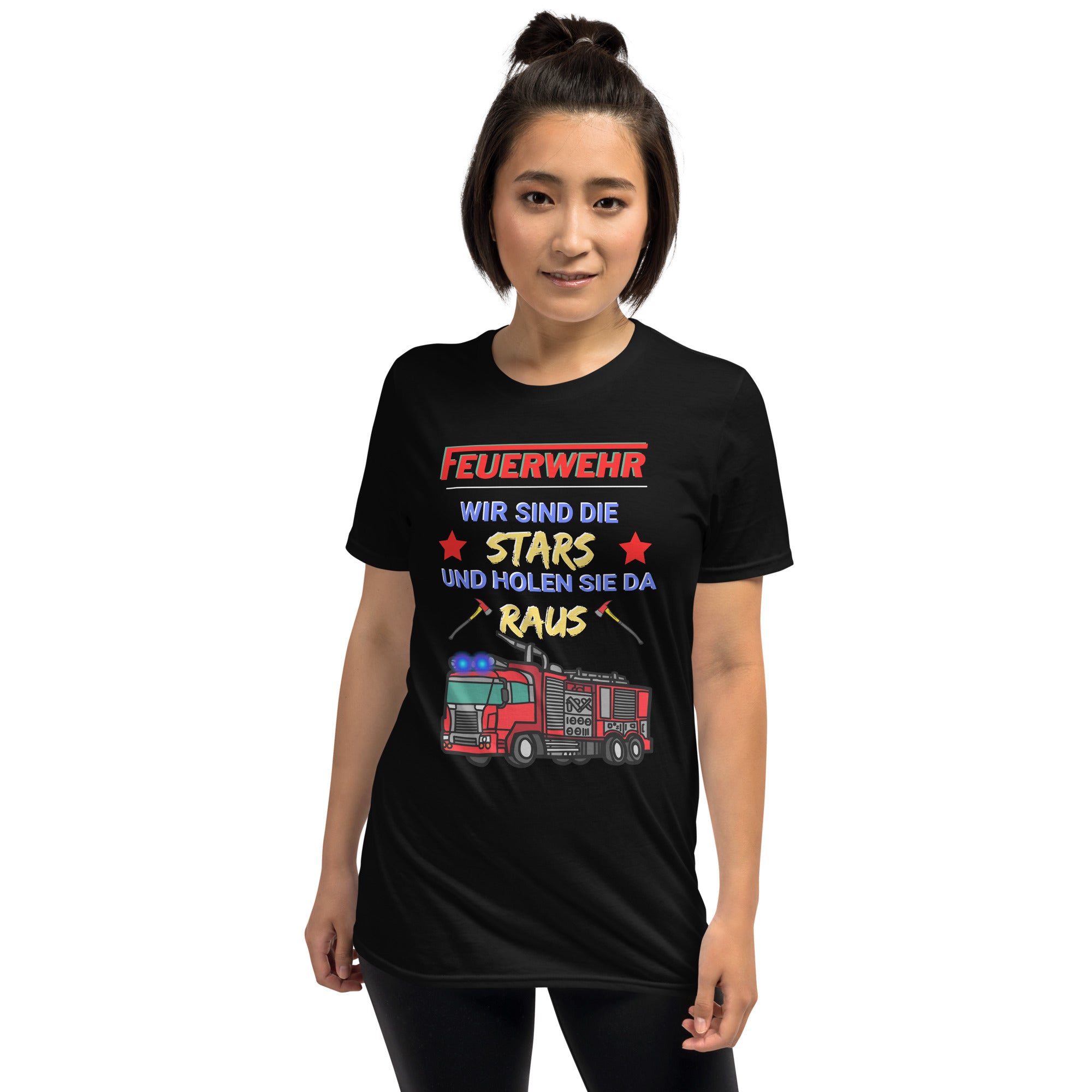 Feuerwehr - Wir sind die Stars und holen Sie da raus Unisex-T-Shirt - souverista