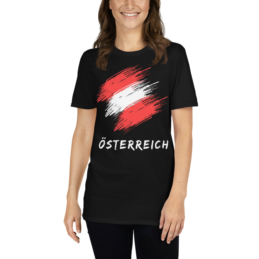 Österreich Fahne Unisex-T-Shirt - souverista