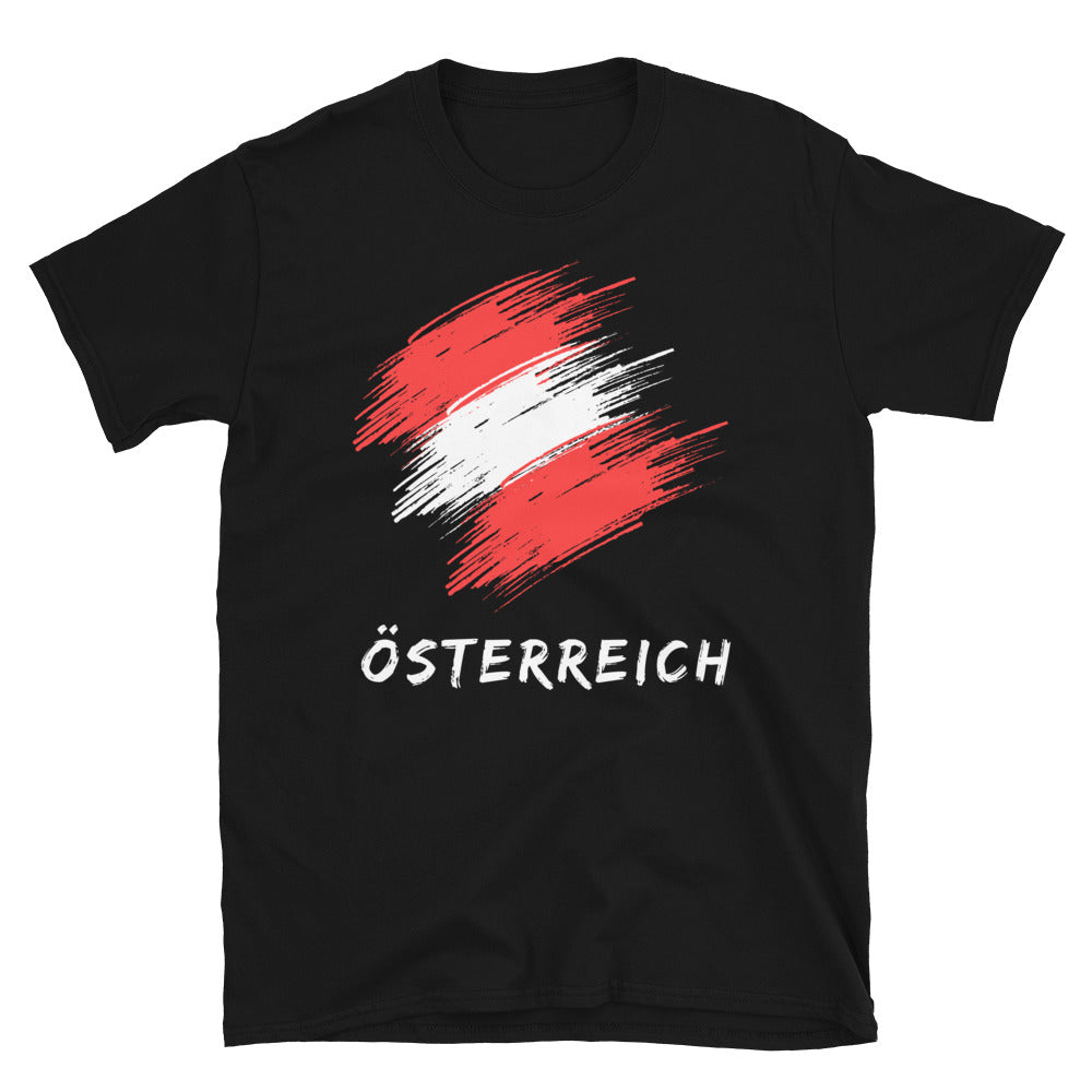 Österreich Fahne Unisex-T-Shirt - souverista