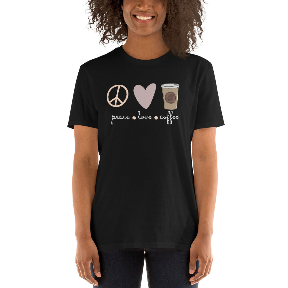 Peace.love.coffee Unisex-T-Shirt