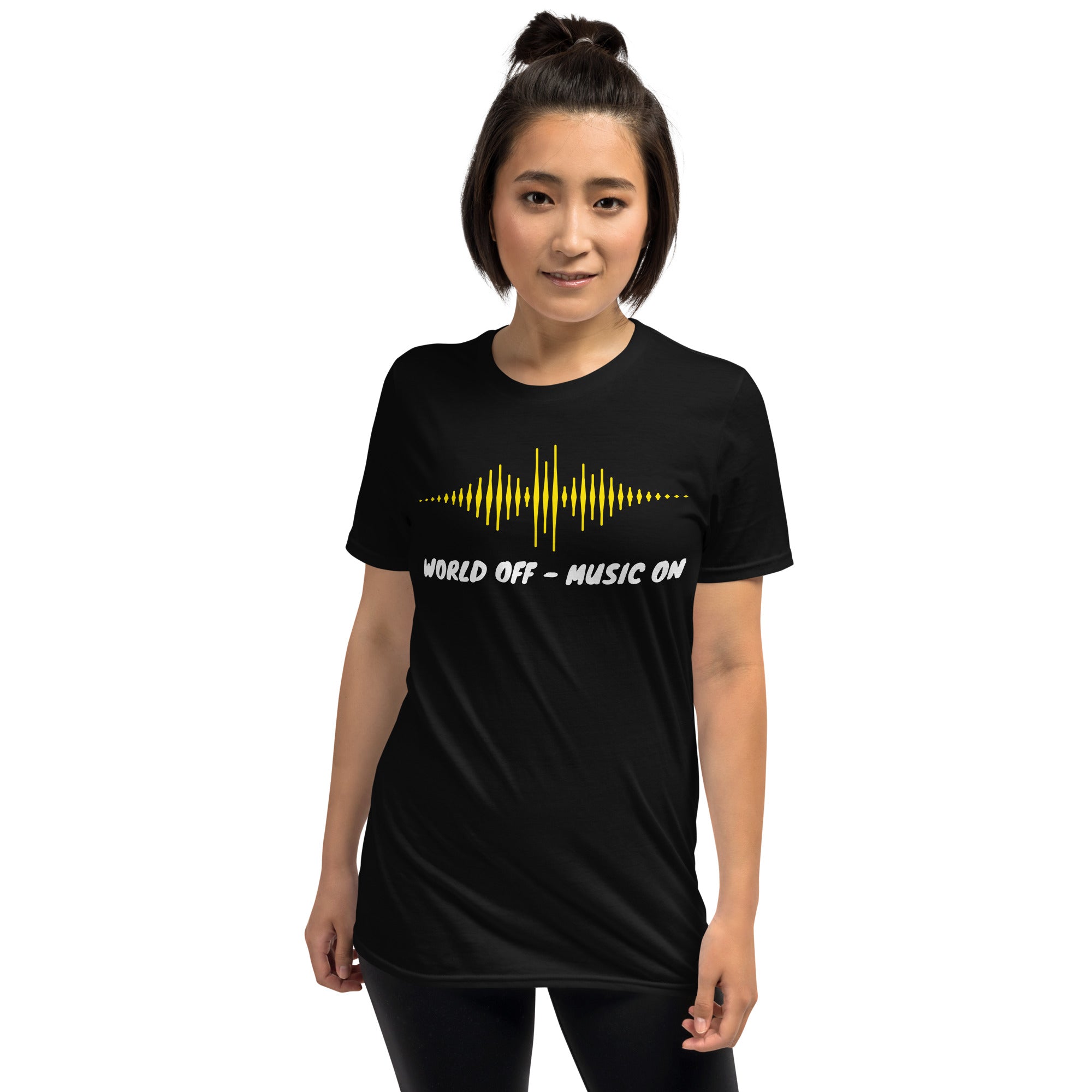 World off Music on, World off, Music on, Music T-Shirt, DJ T-Shirt, T-Shirt printing - souverista
