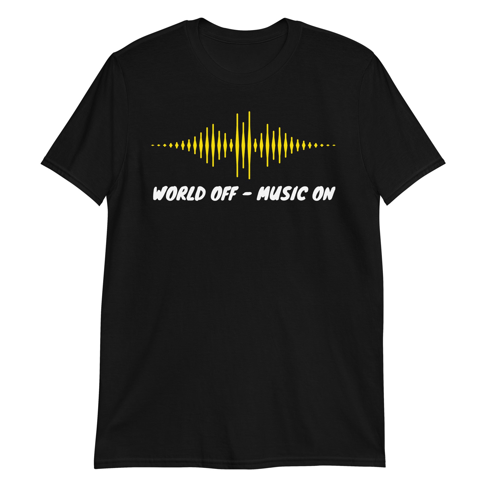 World off Music on, World off, Music on, Music T-Shirt, DJ T-Shirt, T-Shirt printing - souverista
