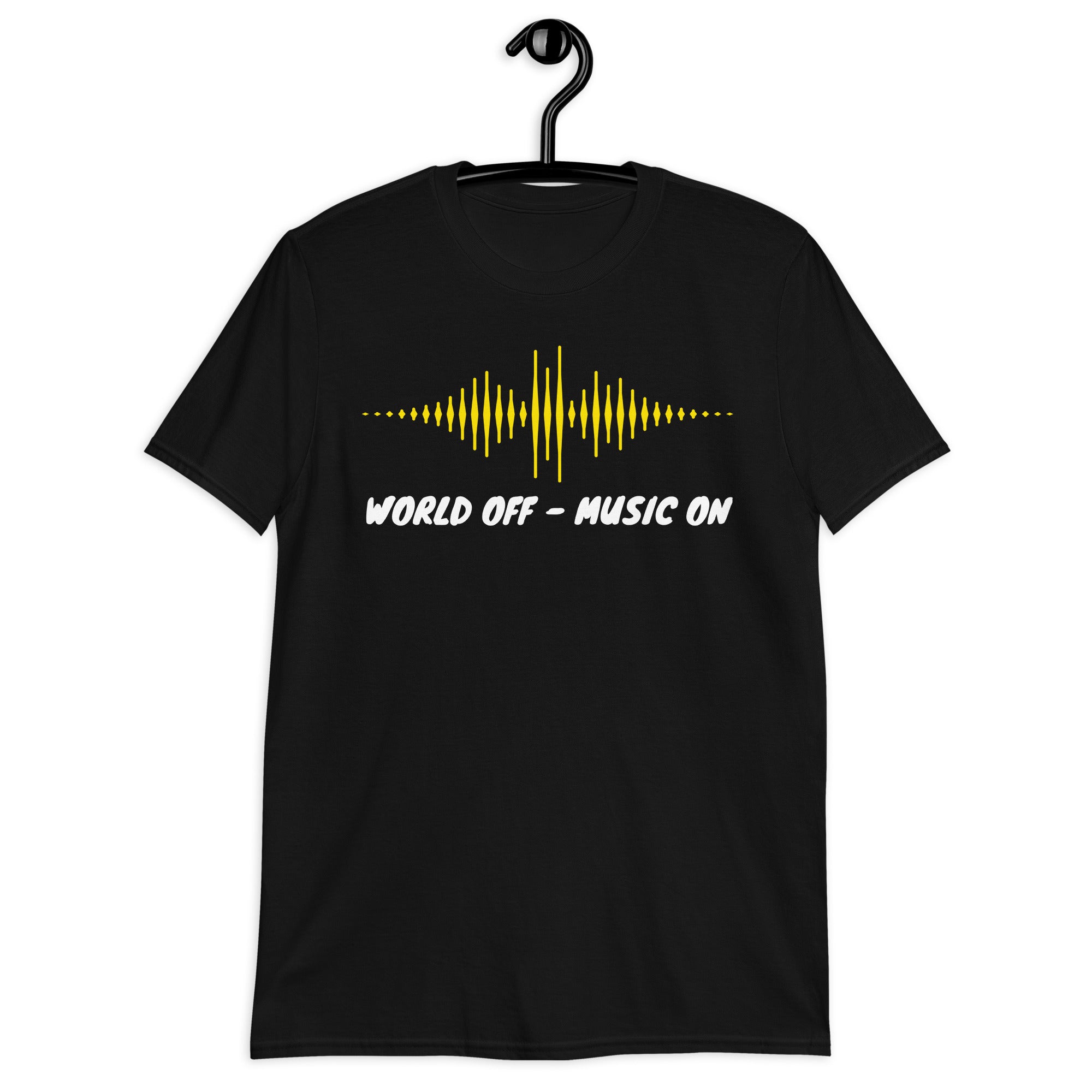 World off Music on, World off, Music on, Music T-Shirt, DJ T-Shirt, T-Shirt printing - souverista