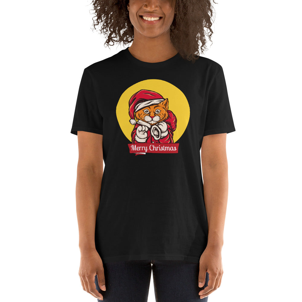 Holy cat, merry christmas, Short-Sleeve Unisex T-Shirt - souverista