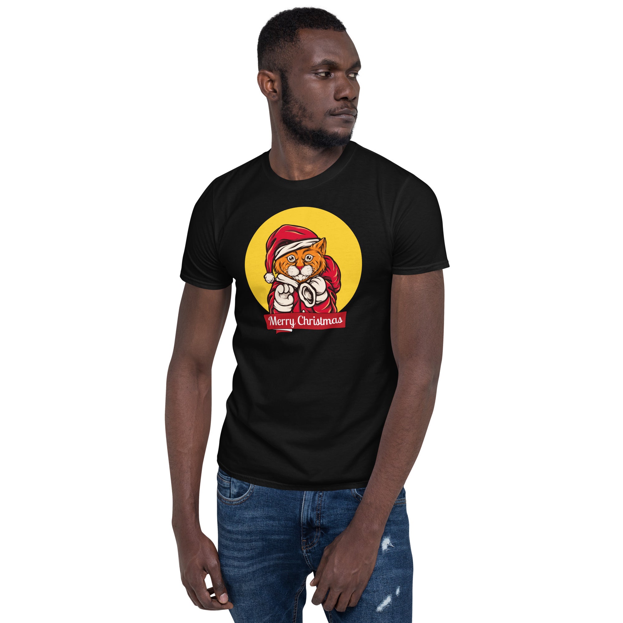 Holy cat, merry christmas, Short-Sleeve Unisex T-Shirt - souverista
