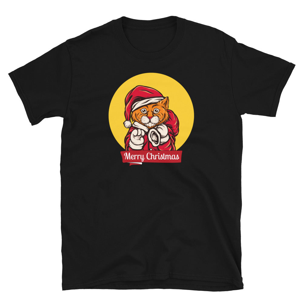 Holy cat, merry christmas, Short-Sleeve Unisex T-Shirt - souverista