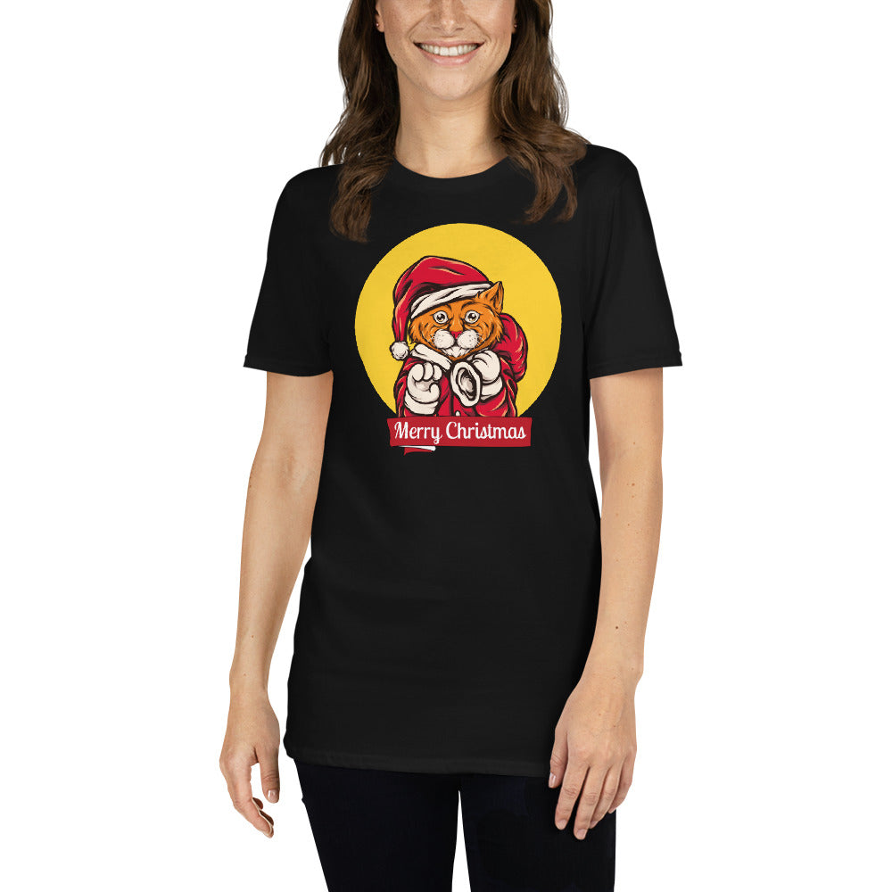 Holy cat, merry christmas, Short-Sleeve Unisex T-Shirt - souverista