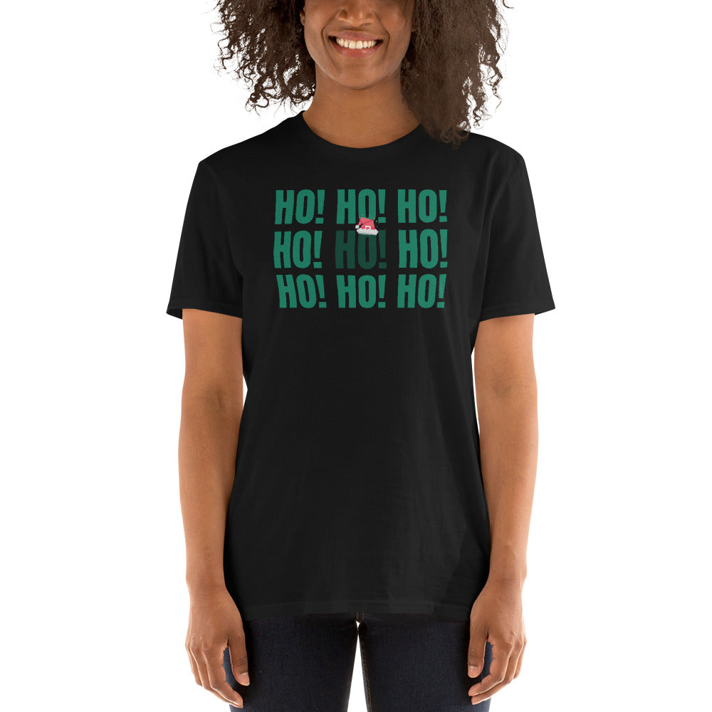 HOHOHO, Weihnachtsmann T-Shirt, Weihnachten Shirt, Geschenk Weihnachten, personalisiertes T-Shirt, Kurzärmeliges Unisex-T-Shirt