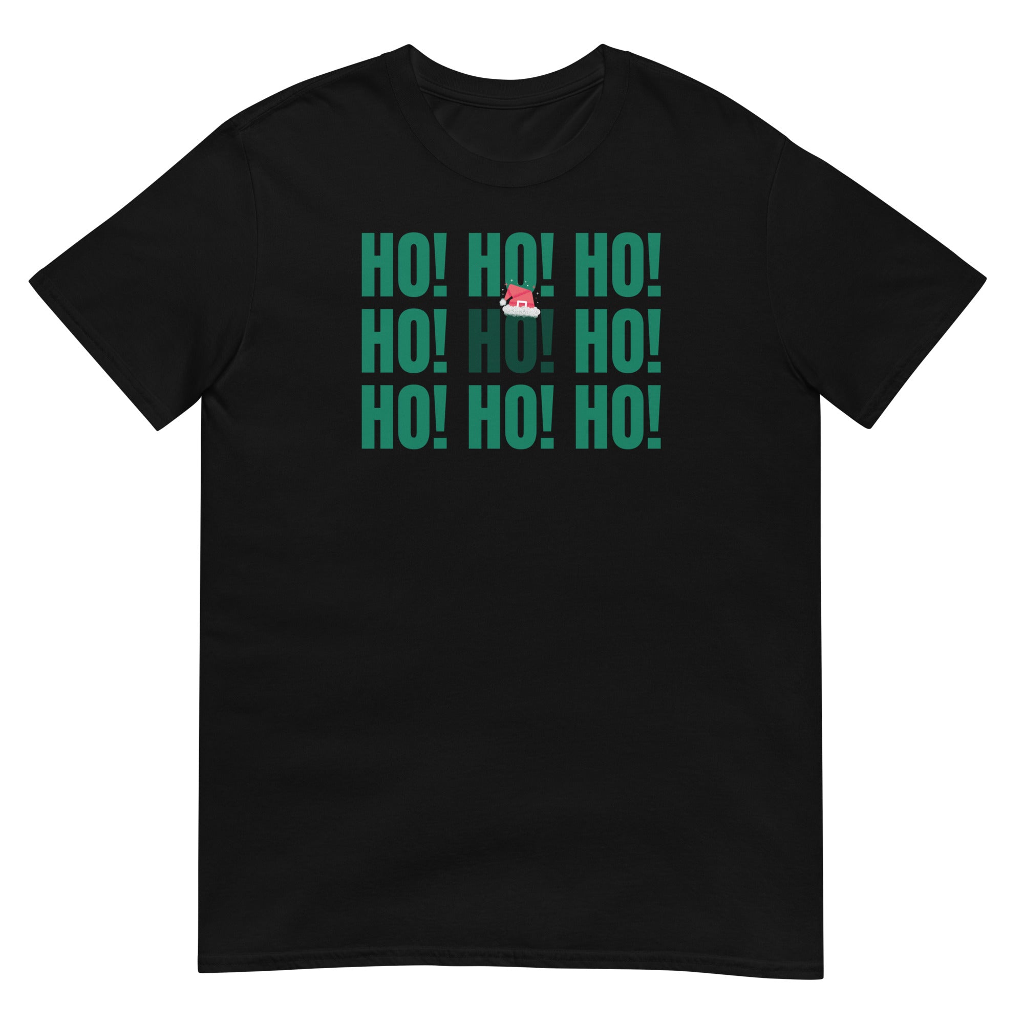 HOHOHO, Weihnachtsmann T-Shirt, Weihnachten Shirt, Geschenk Weihnachten, personalisiertes T-Shirt, Kurzärmeliges Unisex-T-Shirt