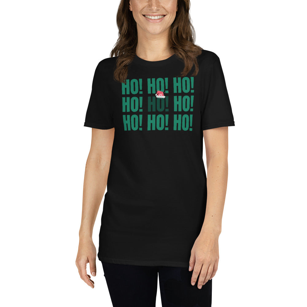 HOHOHO, Weihnachtsmann T-Shirt, Weihnachten Shirt, Geschenk Weihnachten, personalisiertes T-Shirt, Kurzärmeliges Unisex-T-Shirt