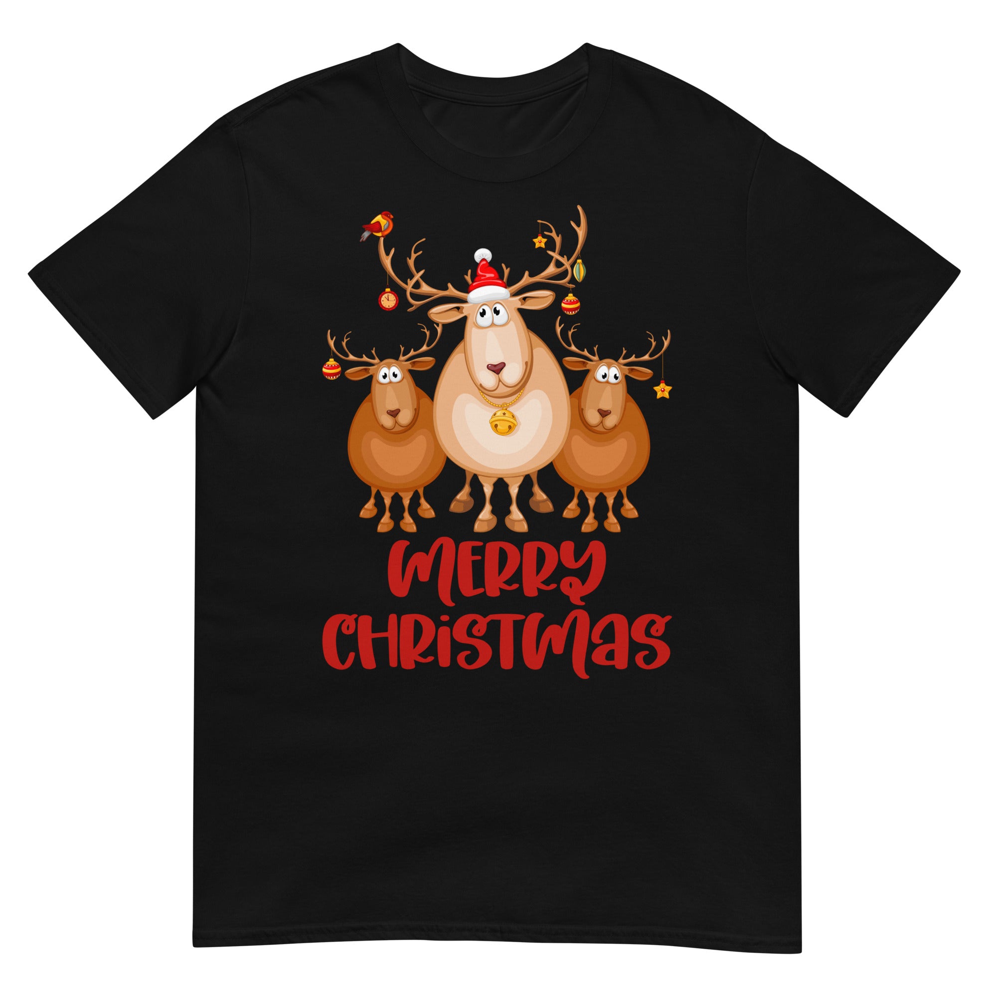 Merry christmas, Weihnachtsmann T-Shirt, Weihnachten Shirt, Geschenk Weihnachten, personalisiertes T-Shirt, Kurzärmeliges Unisex-T-Shirt - souverista