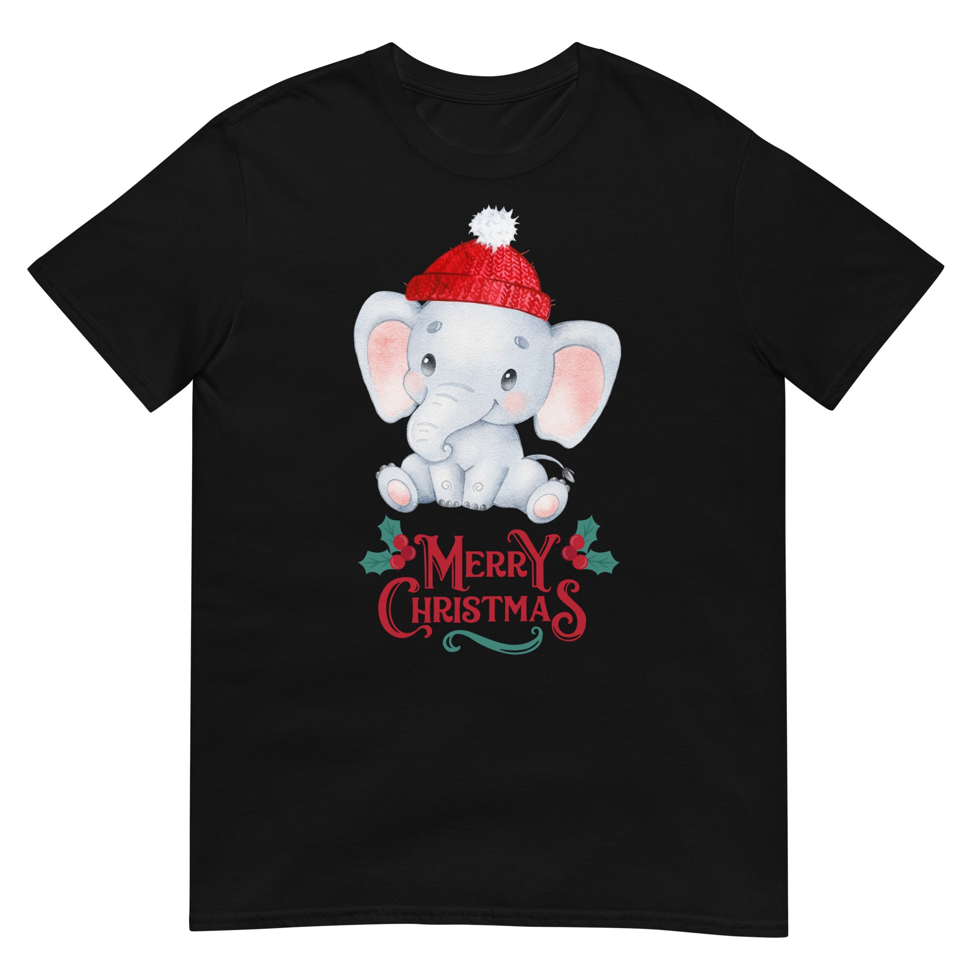 Elephant shirt, Weihnachtsmann T-Shirt, Weihnachten Shirt, Geschenk Weihnachten, personalisiertes T-Shirt, Kurzärmeliges Unisex-T-Shirt - souverista