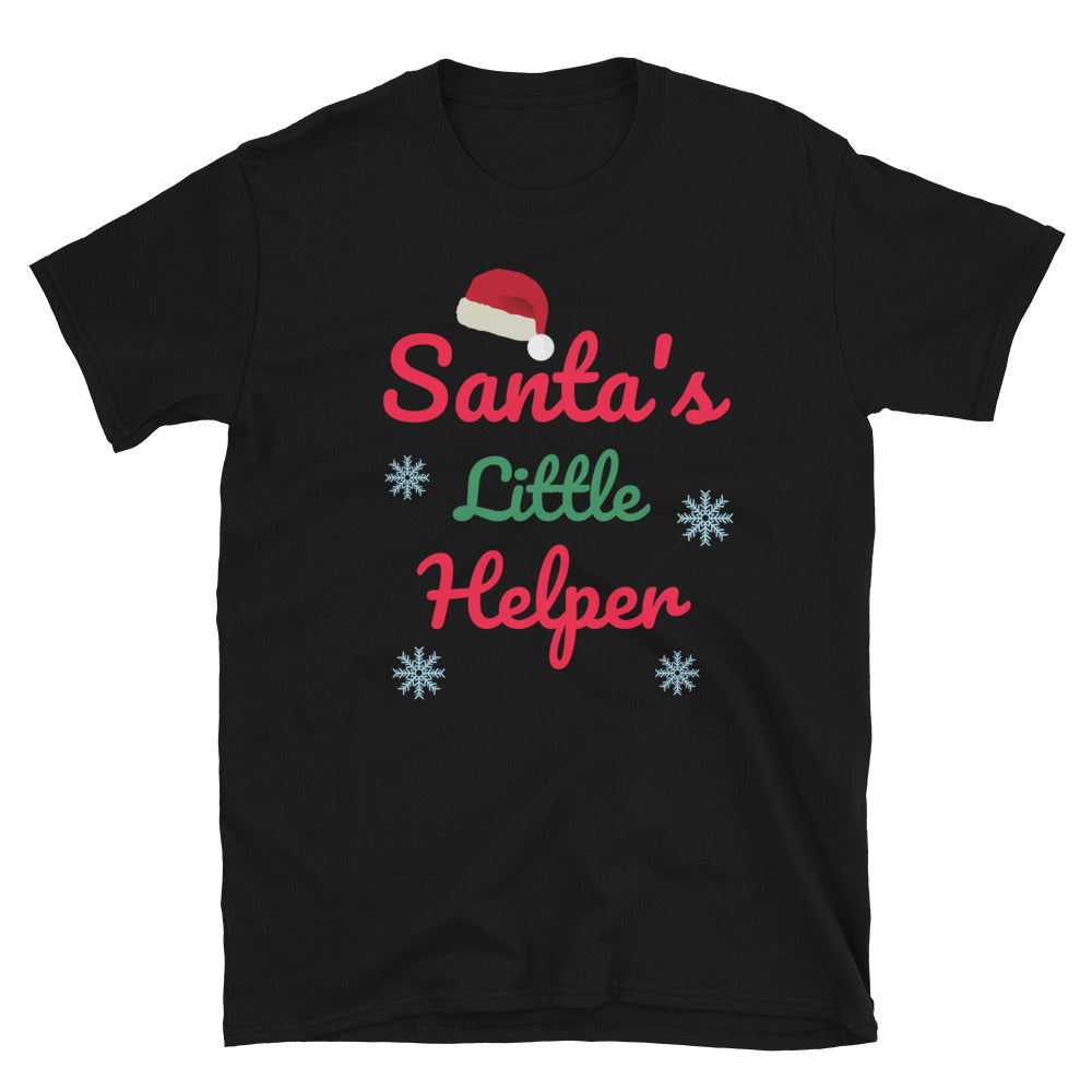Santas little helper, Weihnachts T-Shirt, Kurzärmeliges Unisex-T-Shirt