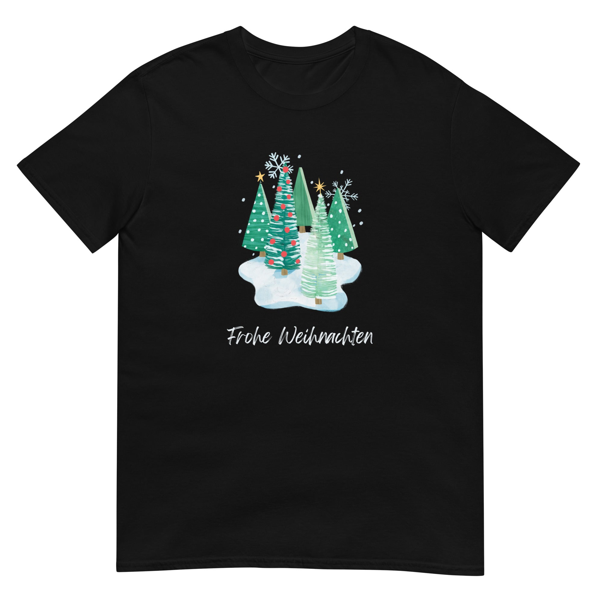 Frohe Weihnachten, Kurzärmeliges Unisex-T-Shirt