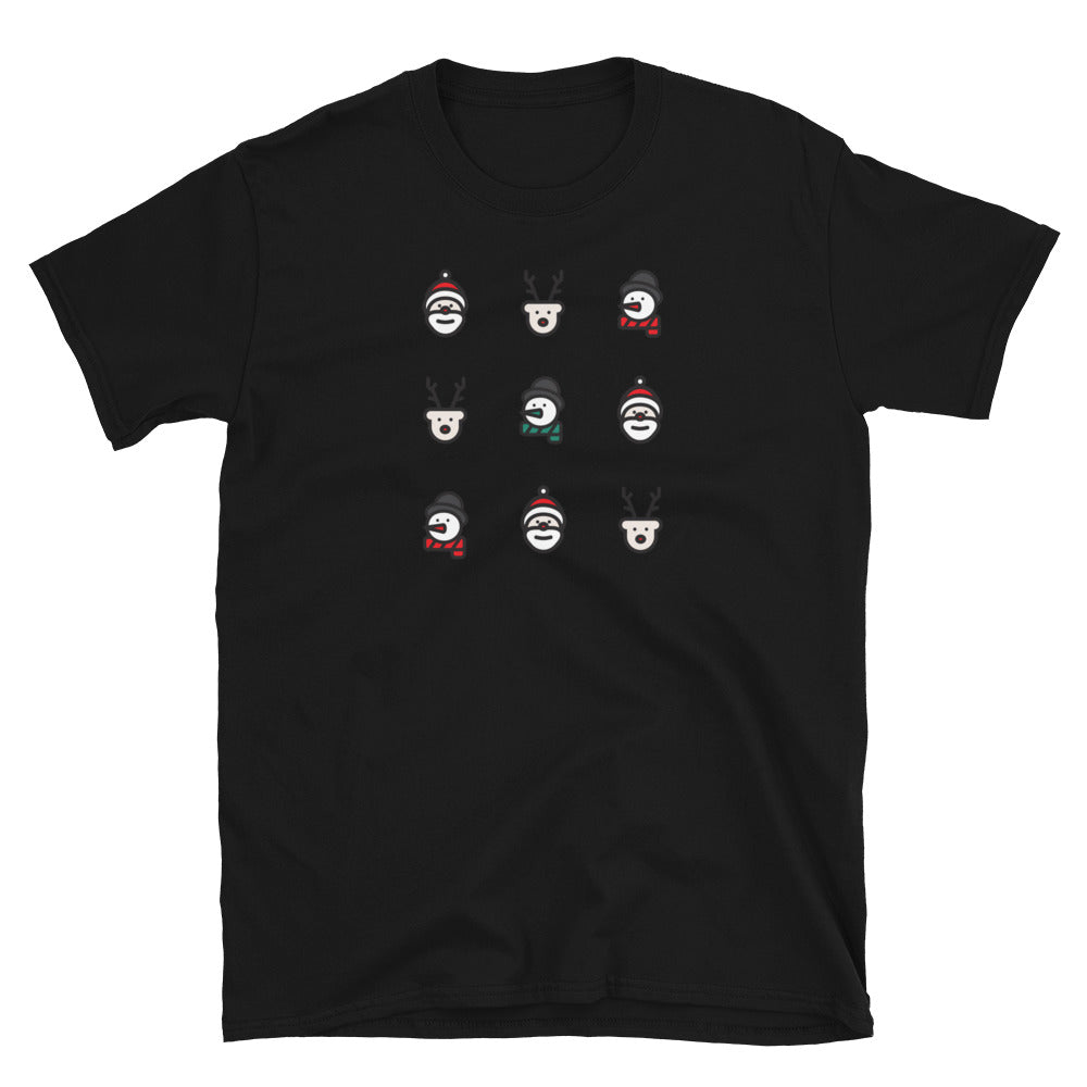 Weihnachtgsfiguren, Kurzärmeliges Unisex-T-Shirt - souverista