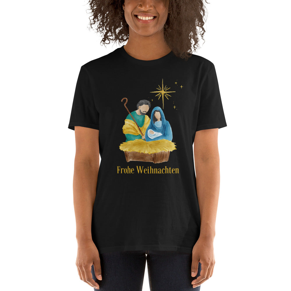 Frohe Weihnachten, Kurzärmeliges Unisex-T-Shirt - souverista