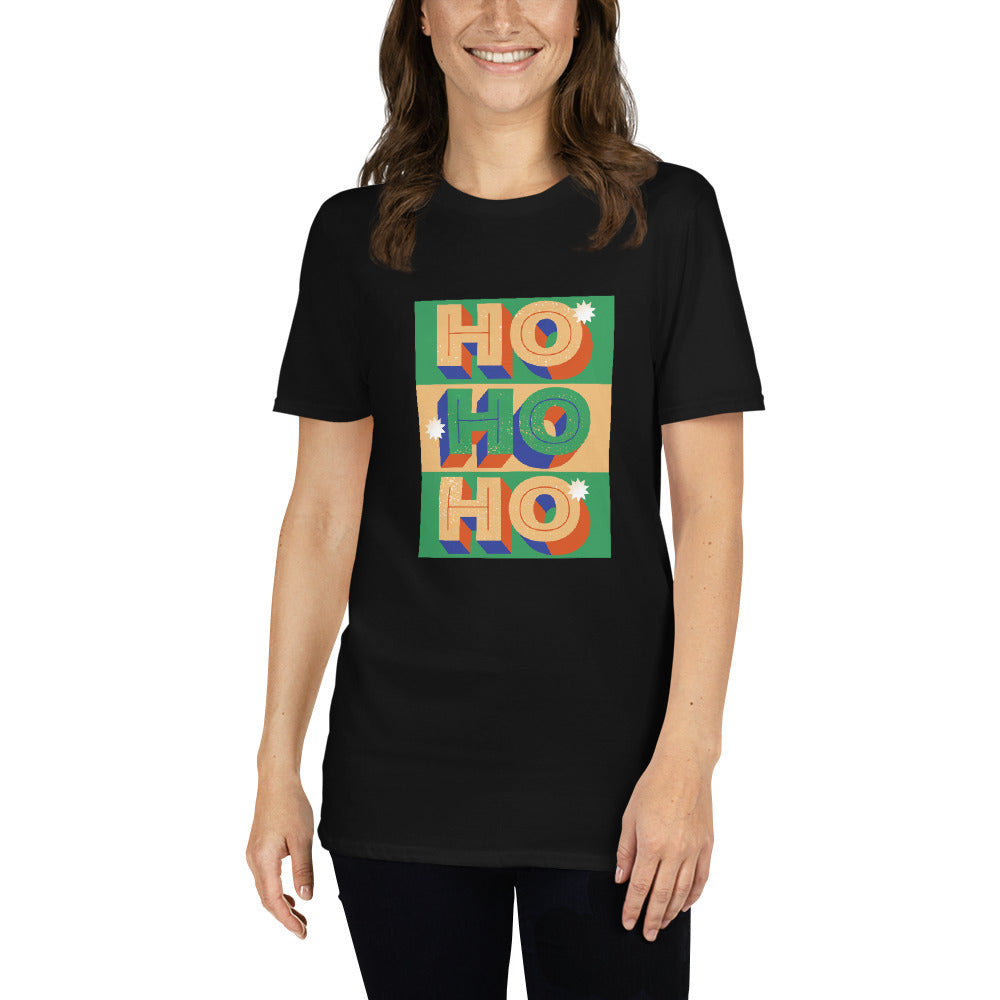 HOHOH, frohe Weihnachten, Kurzärmeliges Unisex-T-Shirt - souverista