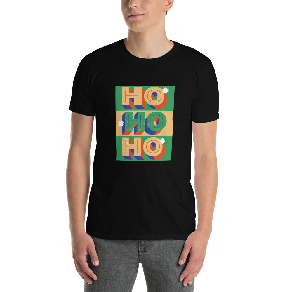 HOHOH, frohe Weihnachten, Kurzärmeliges Unisex-T-Shirt - souverista