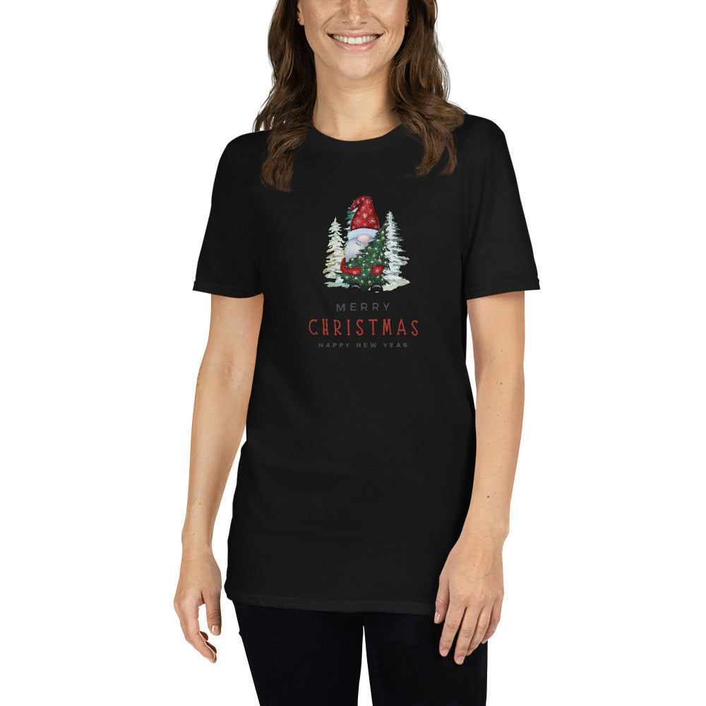 Merry christmas, happy new year, Kurzärmeliges Unisex-T-Shirt