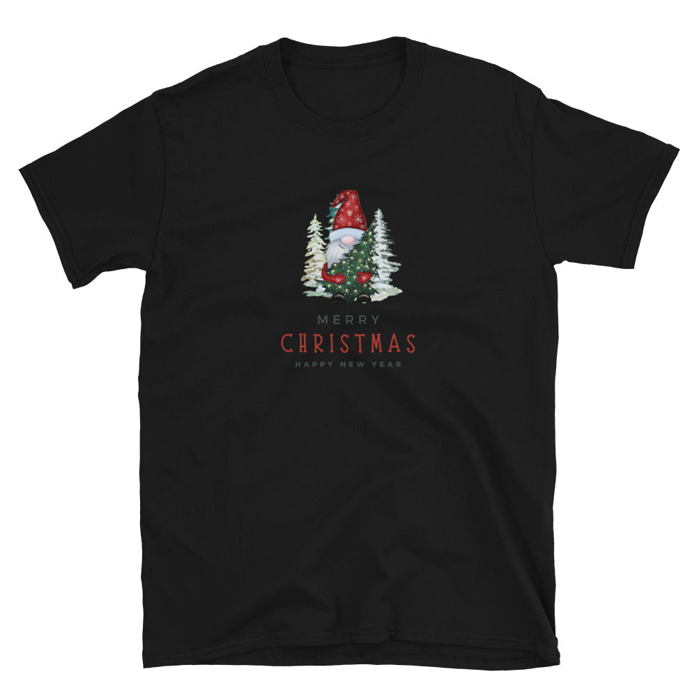 Merry christmas, happy new year, Kurzärmeliges Unisex-T-Shirt