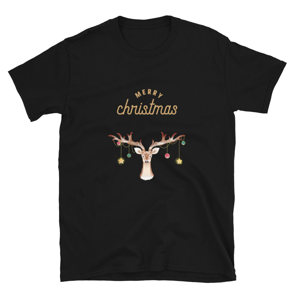 Merry christmas, Kurzärmeliges Unisex-T-Shirt